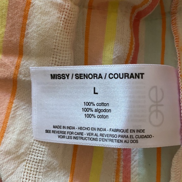 New Ella Moss Sammy Stripe Ruffle Tank top - Picture 8 of 8